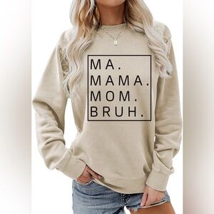 Tan graphic sweatshirt size M